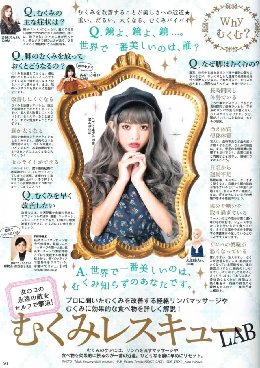 LOVEggg 11月号「むくみレスキューLAB」